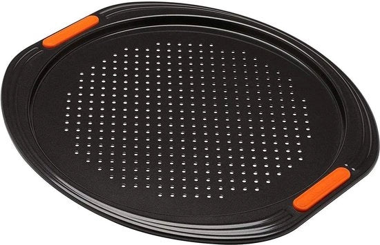Piatto per pizza - rivestimento antiaderente - nero - 387 x 367 x 12 cm