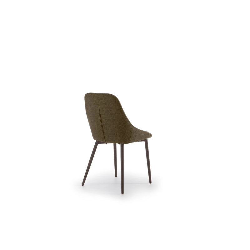 Sedia in tessuto easy-clean Gambe in metallo verniciato Kira 51cm X 59cm H 85cm Stones