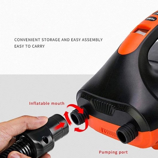 Pompa aeree elettrica - SUP pompa aerea 20 PSI - Spegnimento automatico - Nero - Pompa a alta pressione - Ideale per canoe e lettini gonfiabili - Codice prodotto C...