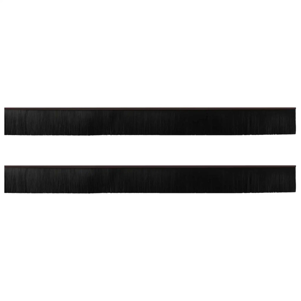 Spazzole per porte autoadesive 2 pz Marrone 100 cm CFW2659531
