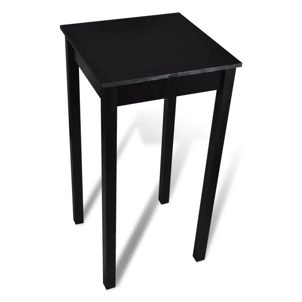 Set Tavolino da Bar con 2 Sgabelli Neri CFW6234629