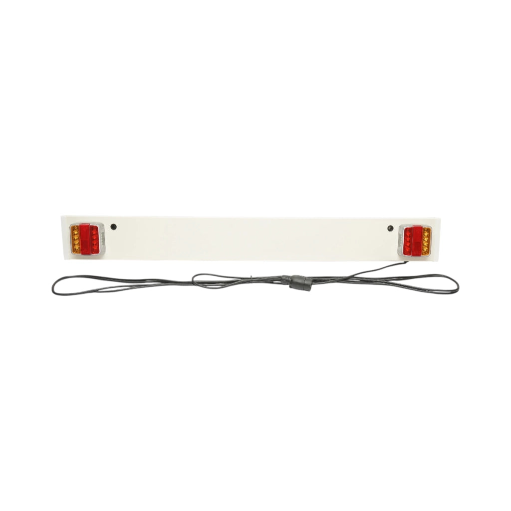 Gancio di traino 1200 mm, 2 lampade a LED, cavo da 6 m, presa a 7 poli 12/24 V
