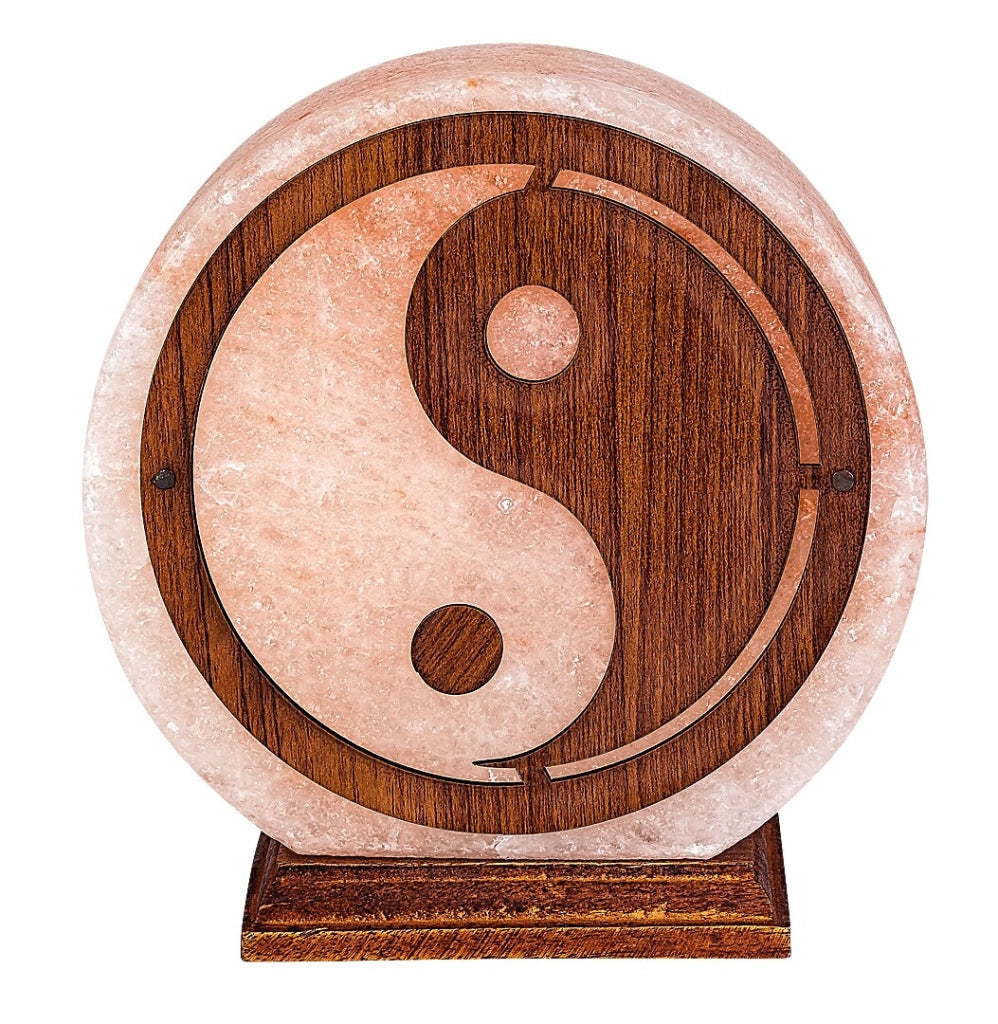 Lampada di sale Harmio E14 yin-yang arancio legno Rabalux