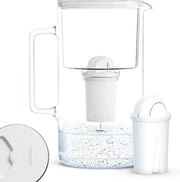 Karaf di vetro filtro acqua compatibile 3 litri con rimuove calcio cloro metalli pesanti
