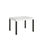 Tavolo allungabile 80x120/204 cm Every Bianco Frassino telaio Antracite