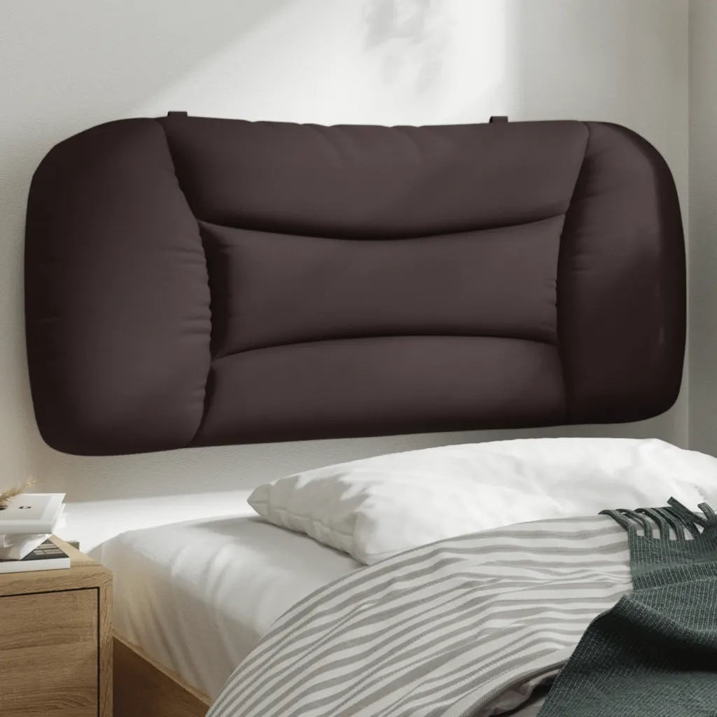 Cuscino Testiera Hvar Marrone Scuro 90 cm in Tessuto CFW4274512