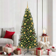 Albero di Natale artificiale con 300 LED Verde 180 cm PE e PVC 3397351