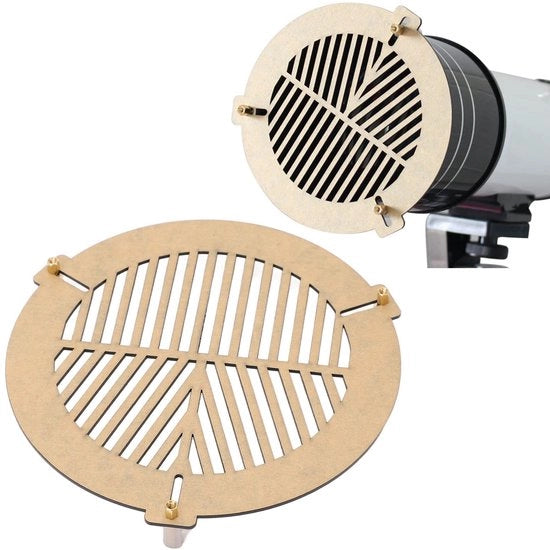 Accessorio per Telescopio - Maschera di Bahtinov per Focus Preciso - Montaggio in Alluminio/Bronzo - Protezione in Silicone - Scherma di Focale Accurata - Maschera di Focale