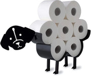 Sostituto di Carta per WC con Animale in Cera in Nero