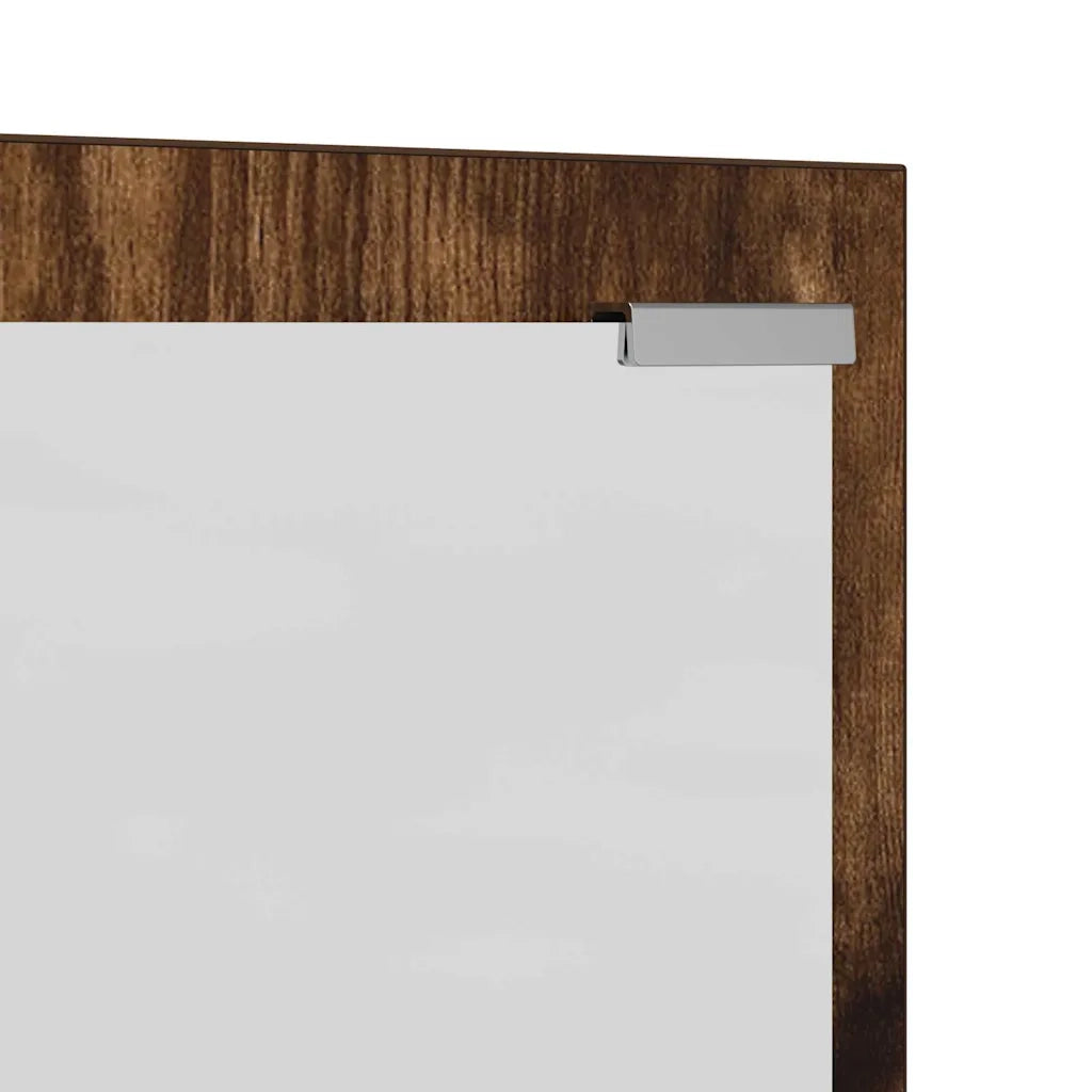 vidaXL Appendiabiti a muro Rovere affumicato 100 x 10 x 100 cm