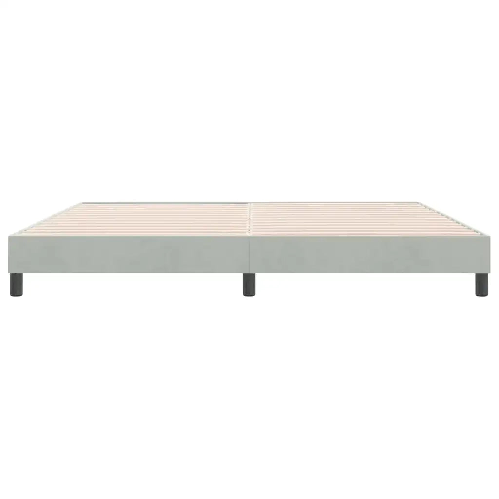 Letto a Molle senza Materasso-Struttura Letto Grigio Chiaro 180x220cm Velluto