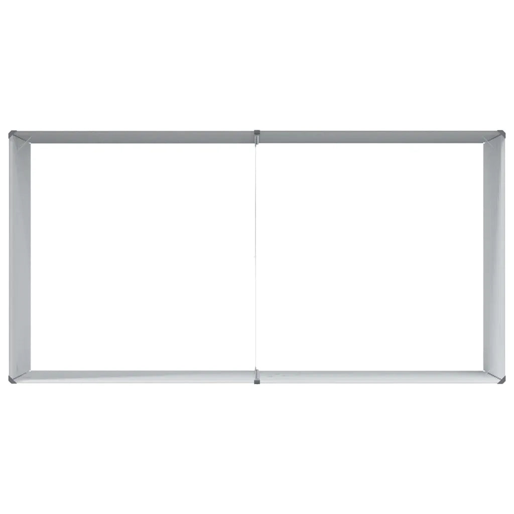 Letto rialzato da giardino 195 x 100 x 68 cm Acciaio zincato 42017367