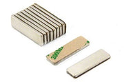 20 magneti neodymium N52 rettangolari 40x10x1 mm | Magnetastico con adesivo 3M | Magnetici rettangolari con pellicola adesiva, magneti forti con adesivo autoadesivo