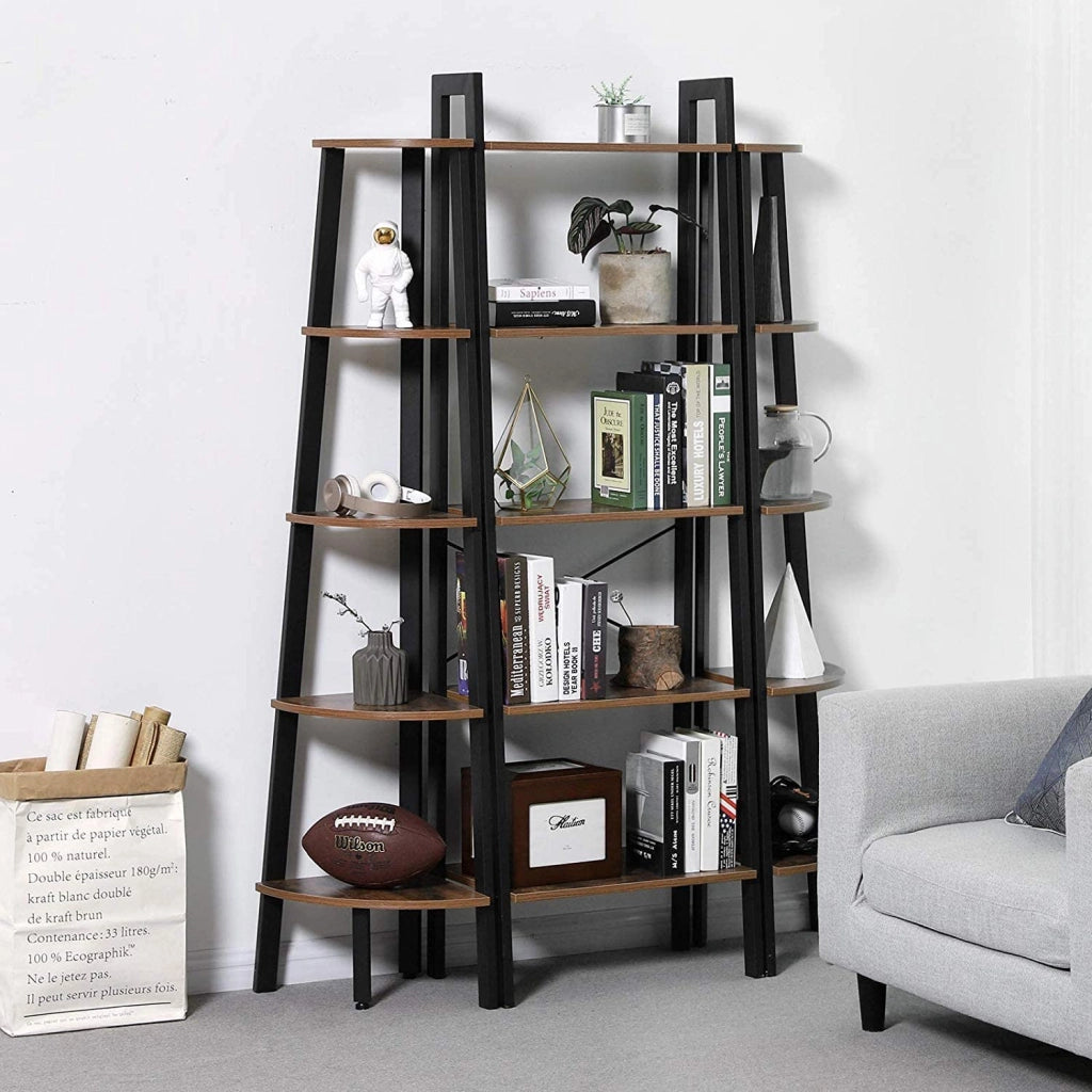 Libreria VALORA in stile rustico per soggiorno, camera da letto, ufficio LLS45X