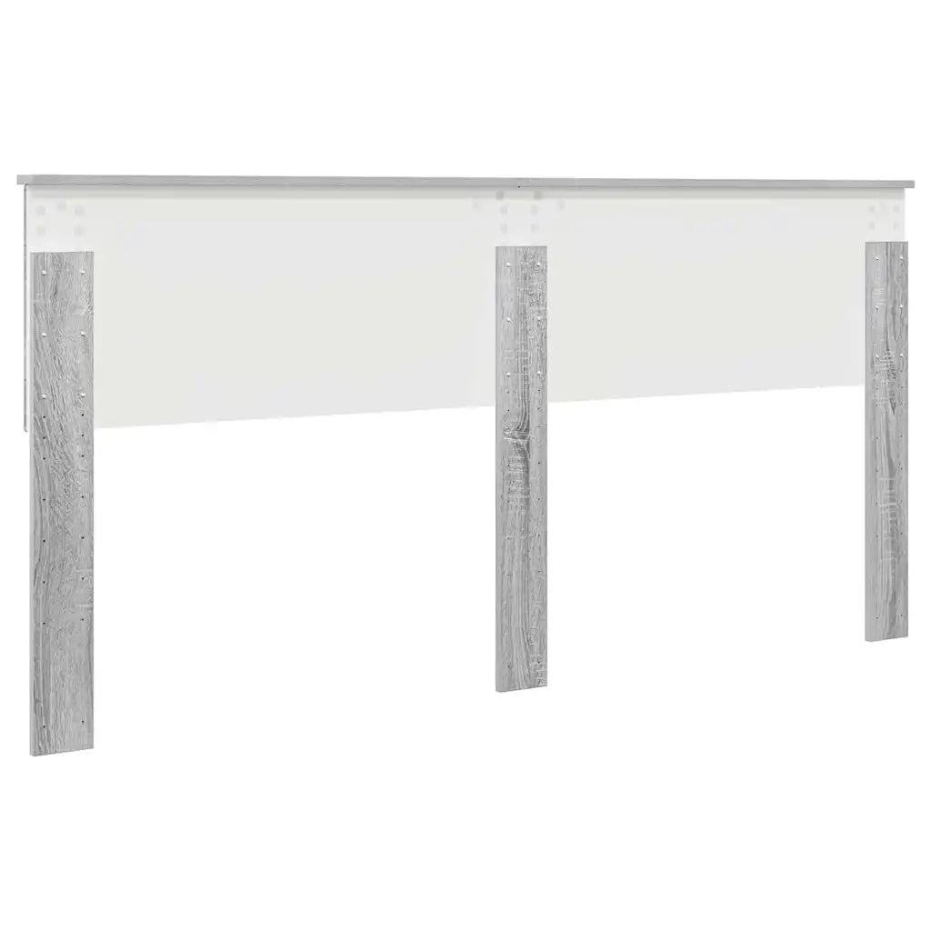 Testiera-Testata-Testiera Decorativa Grigio Sonoma 200 cm Legno multistrato 368708