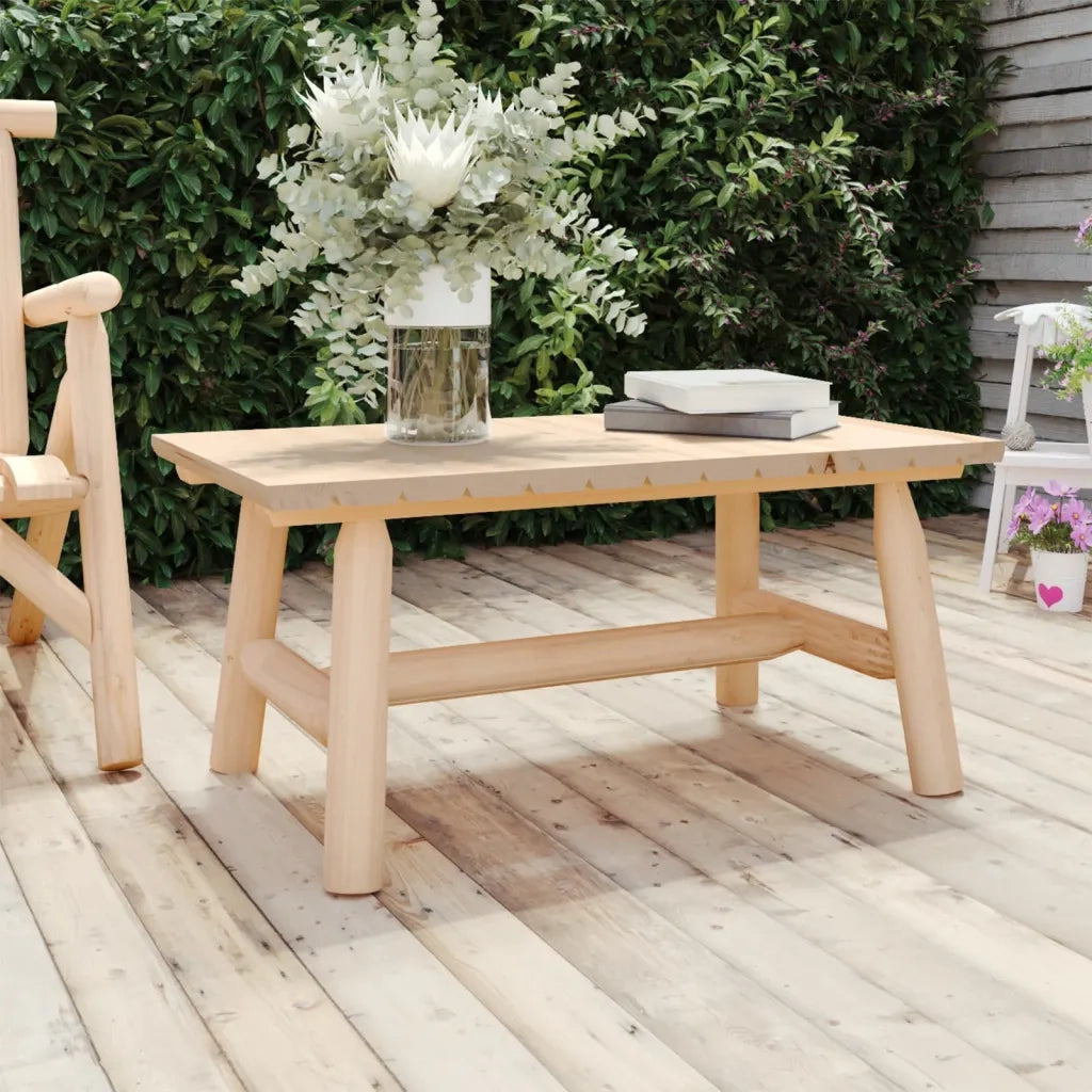 Tavolino da salotto | Tavolino da caff¨¨ | Tavolino da Soggiorno 90x50x41 cm Legno Massello di Abete Rosso