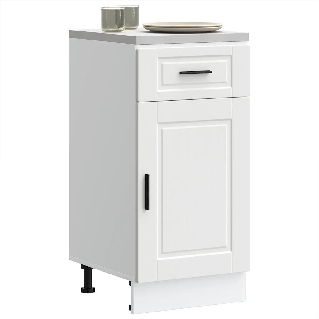 vidaXL Base da Cucina Porto Bianco in Legno Multistrato