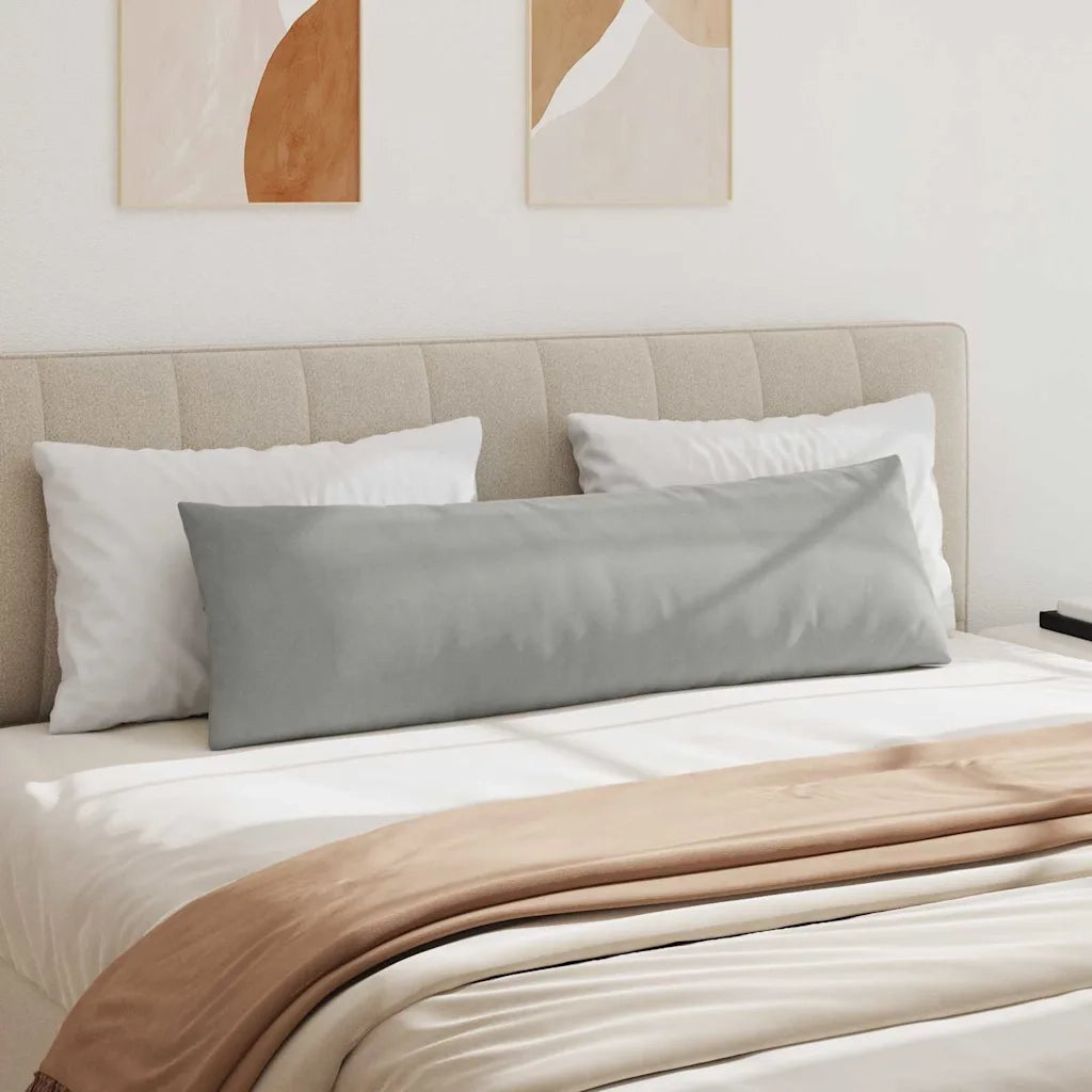 Cuscini da Divano 2 pcs Grigio chiaro 145 x 40 cm Tessuto