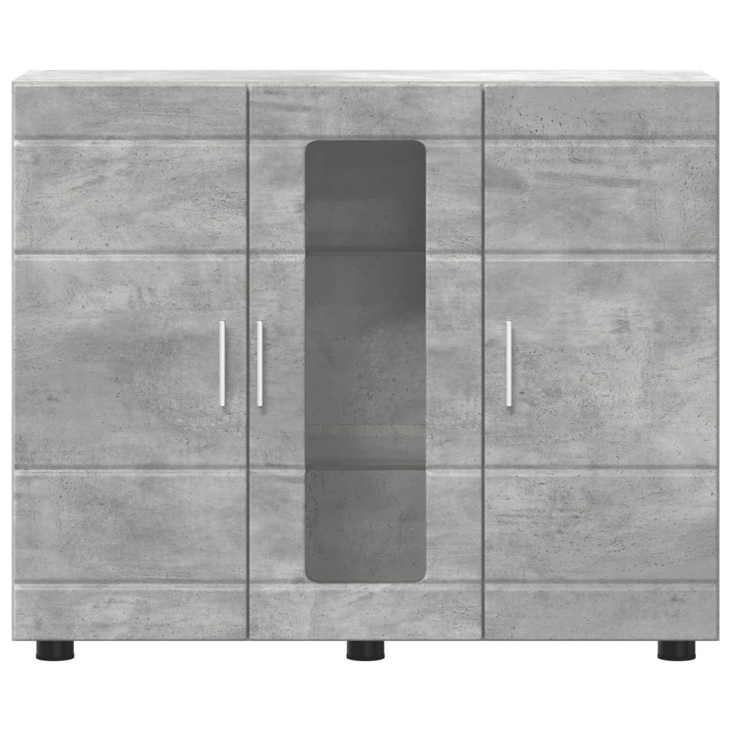 Armadio in Legno Grigio cemento 88,5 x 30,5 x 73 cm 880304
