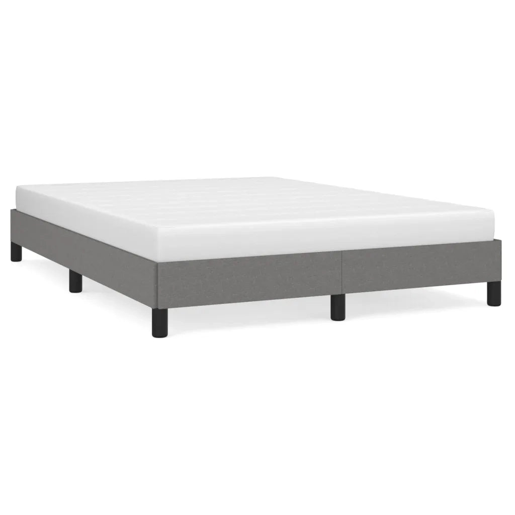 Giroletto senza Materasso Grigio Scuro 140x200 cm Tessuto 346721