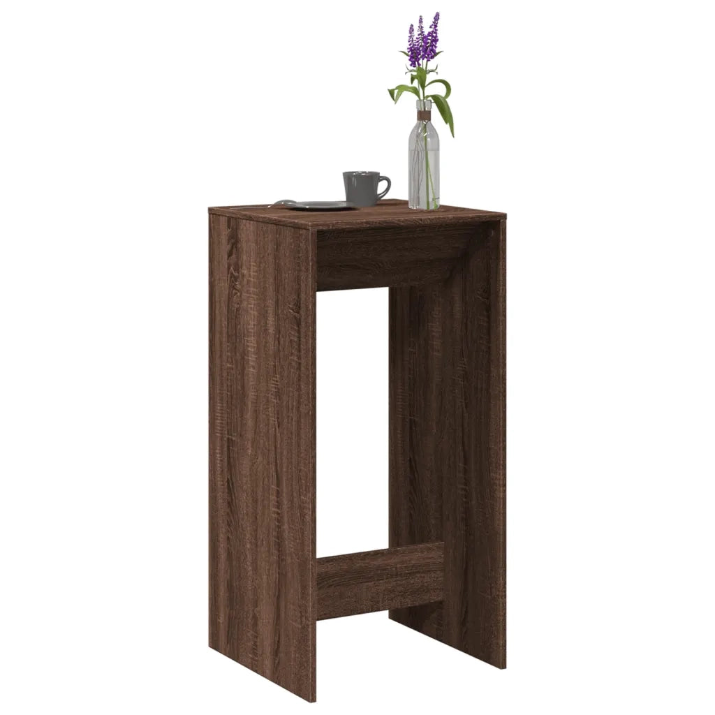 vidaXL Tavolo da Bar Rovere Marrone 51x50x103,5 cm in Truciolato