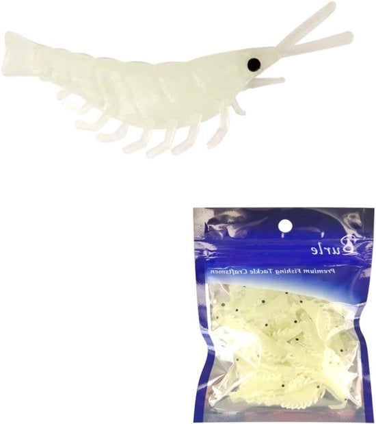 50 pezzi di gomma da pesca per gamberi gomma da pesca per forelle gomma da pesca per pesci di acqua salata e dolce per la cattura di trote e forelle.