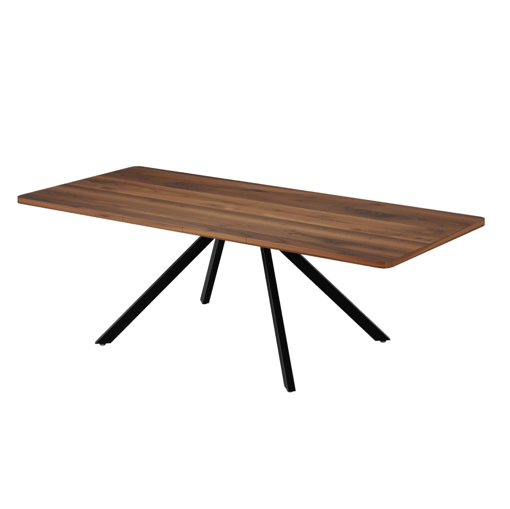 Tavolo da pranzo allungabile 160/200/240 × 90 cm in MDF color noce