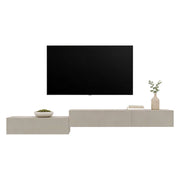 Mobile Soggiorno Gavala, Parete Attrezzata Modulabile, Beige