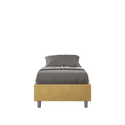 Letto 1 Piazza e Mezzo Sommier 120x190 cm Senza Rete Azelia Ocra