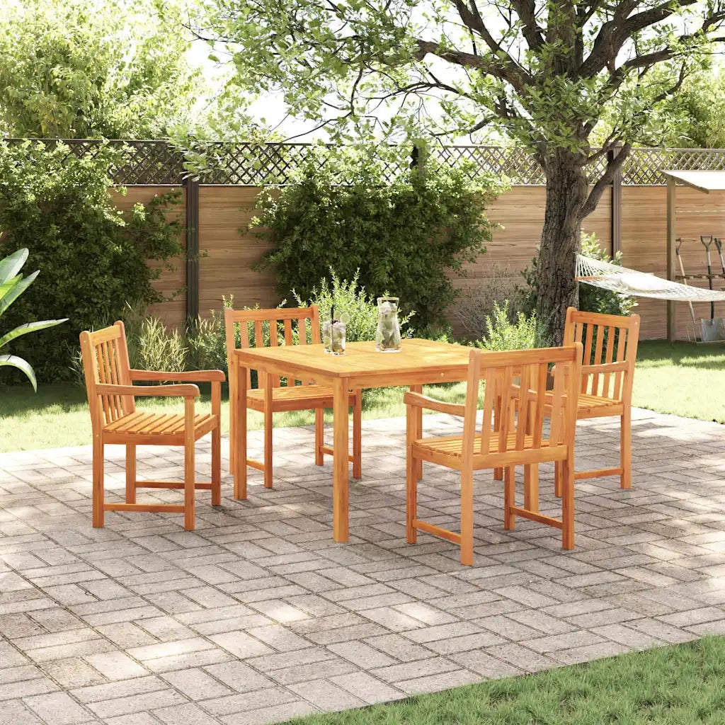 Set da Pranzo per Giardino 5 pcs Marrone 3375646