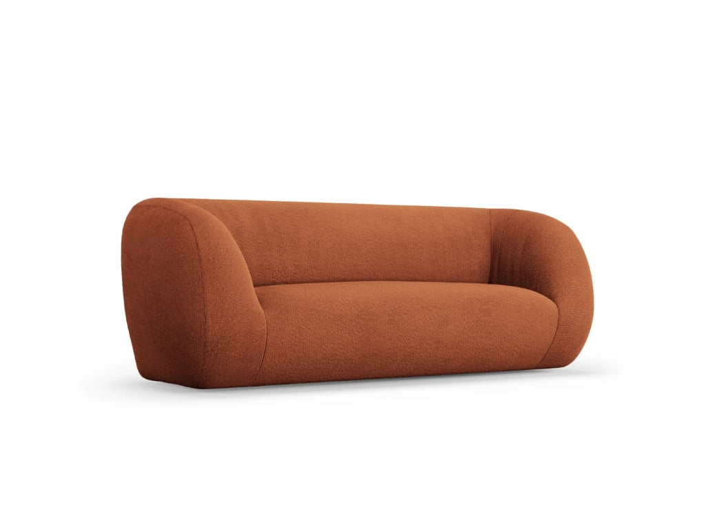 Cosmopolitan Design - Divano "Essen" 2 posti in bouclé marrone 