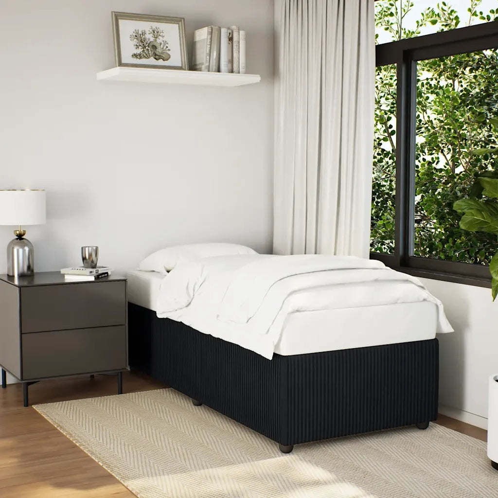 Giroletto-Struttura Letto Nero 80x200 cm in Velluto 194140