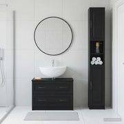 Set di Armadi da Bagno da 2 Pezzi UTRECHT Nero 3417568