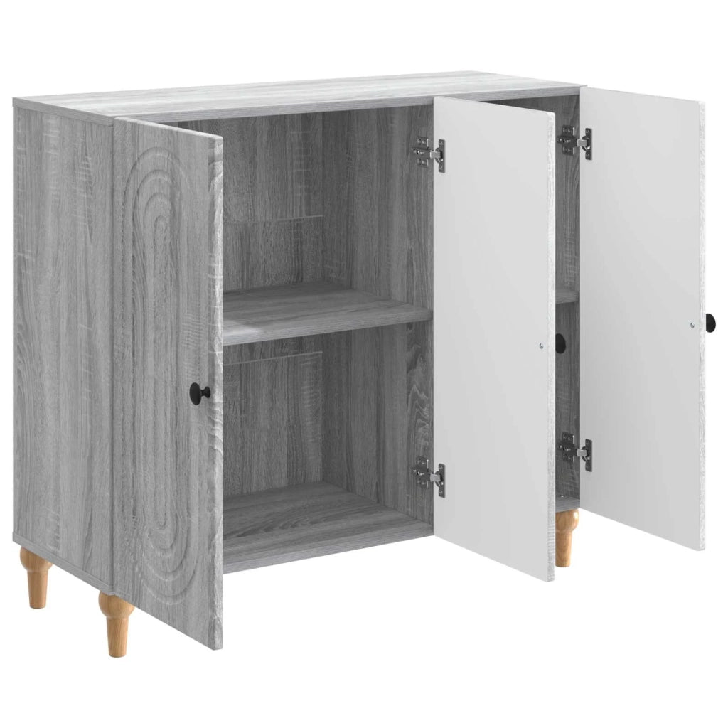 Credenza Grigio Sonoma 89 x 34,5 x 80 cm Legno ingegnerizzato