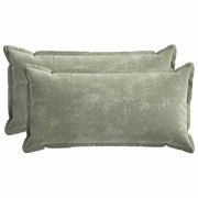 Federa 2 pcs HOUTEN Verde 40 x 80 cm Tessuto Chenille 918235