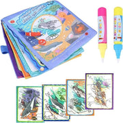 Libro di disegno per bambini con acquerelli riutilizzabili - Schede per sguardi - Posizioni - Con pennarelli - Bambini giocanti - Gioco #1.