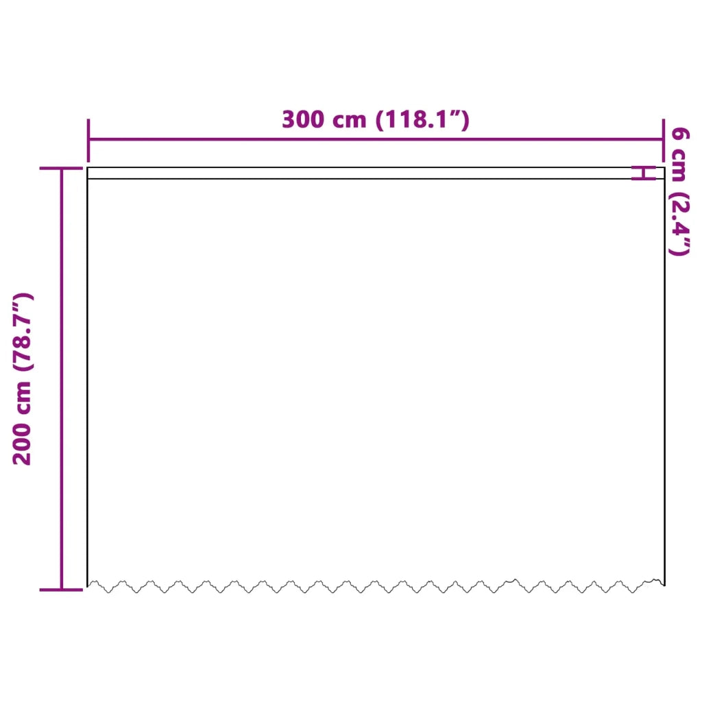 Tenda in Pizzo con tende Bianco 200 x 300 cm Poliestere 4107780