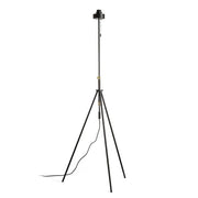 Lampada LUTON piedistallo treppiedi da terra  nero/ottone 230V E27 40W