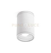 GES1001- PLAFONIERA ALLUMINIO BIANCO 1 LUCE ATTACCO E27 IP65