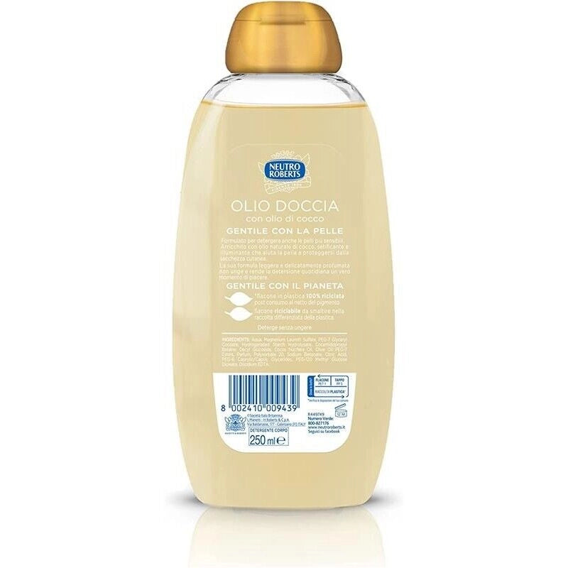 NEUTRO ROBERTS DETERGENTE OLIO DOCCIA 250ML COCCO