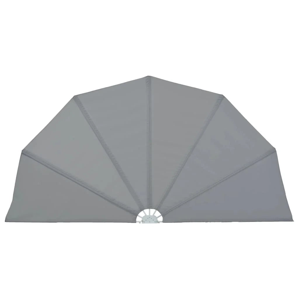 Tenda da sole laterale retrattile/schermo privacy per patio giardino terrazza balcone 200 cm grigio 02_0007071