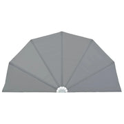 Tenda da sole laterale retrattile/schermo privacy per patio giardino terrazza balcone 200 cm grigio 02_0007071