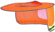 Sistema di protezione per casco - Protezione abrasiva - Blocco UV - Respirante - Leggero - Riflettente - Adatto per operai edili - Ombra per casco
