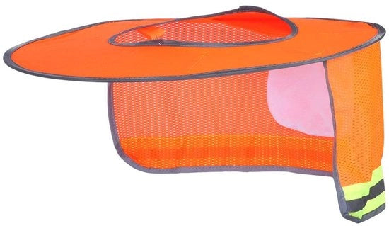 Sistema di protezione per casco - Protezione abrasiva - Blocco UV - Respirante - Leggero - Riflettente - Adatto per operai edili - Ombra per casco