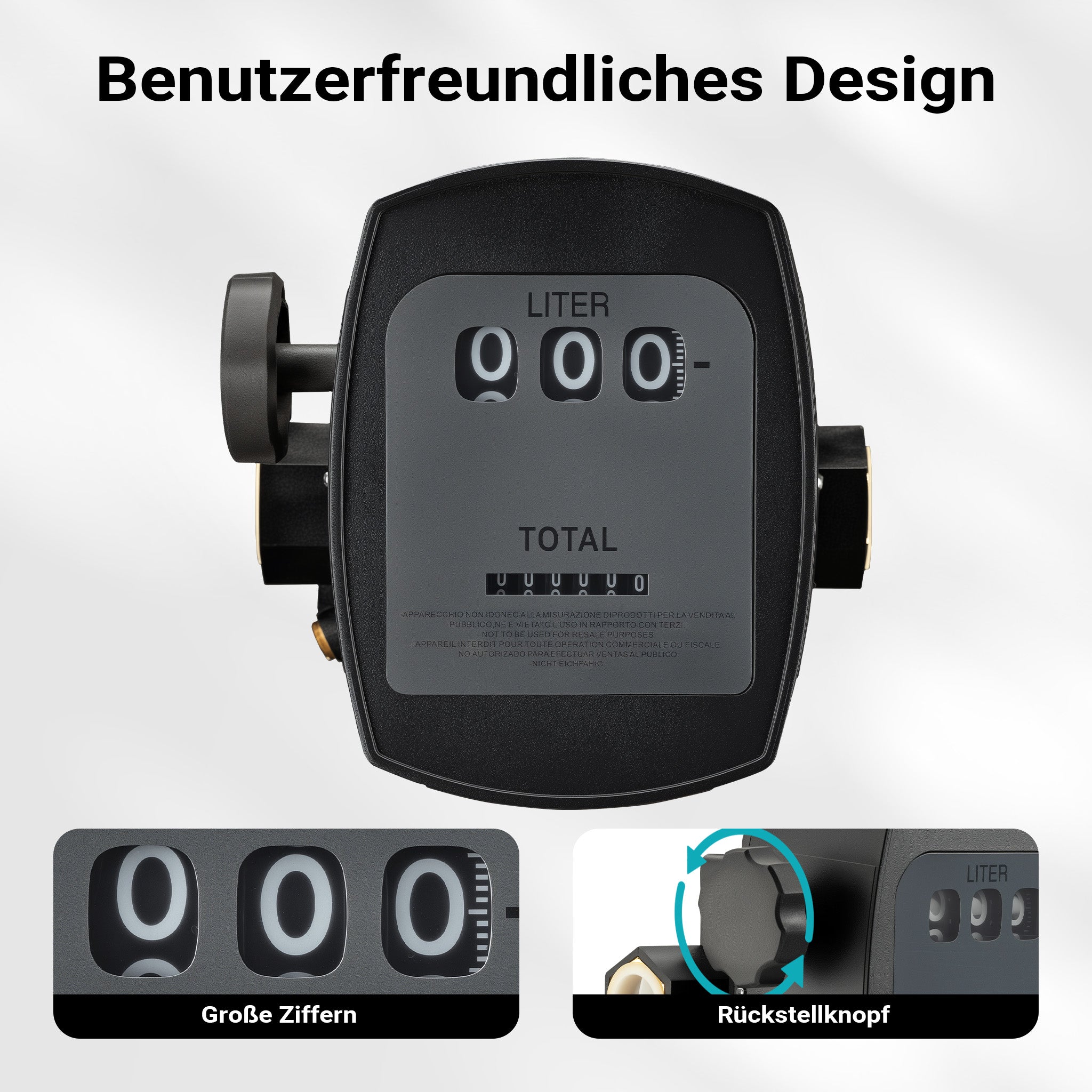 Contatore per pompa gasolio diesel 3 bar 10-60l/min 25,4mm tolleranza 1%