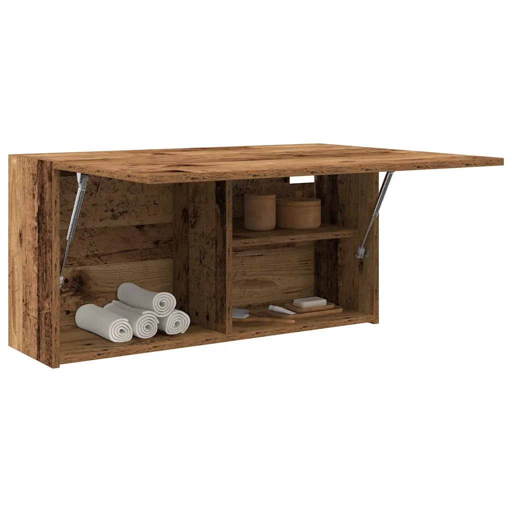 Mobile da Bagno Legno Antico 80x25x40 cm in Truciolato 860092