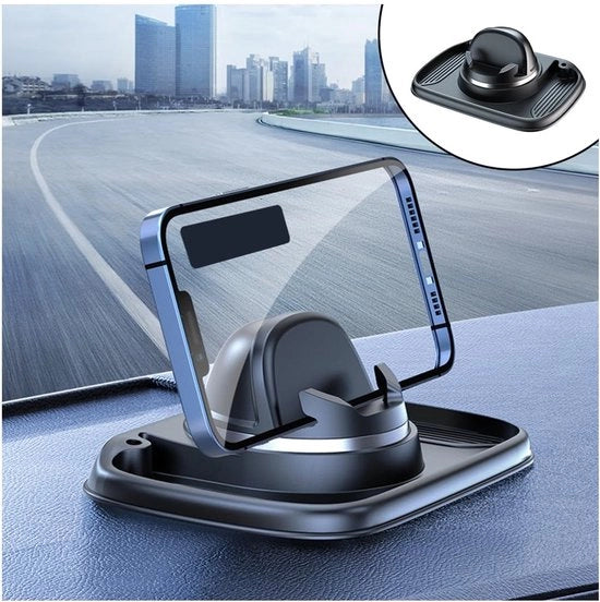 Supporto per Telefono Auto Antiscivolo - Supporto per Cruscotto - Silicone - Universale - Compatto - 154 x 108 x 52 mm - Supporto per Telefono Auto