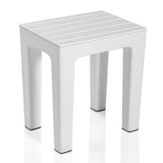 Lello lo sgabello multiuso ad alta resistenza bianco effetto legno