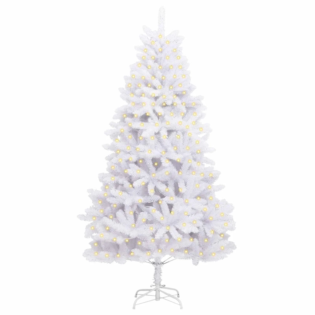 Albero di Natale artificiale Bianco 180 cm PVC e Metallo 3210115