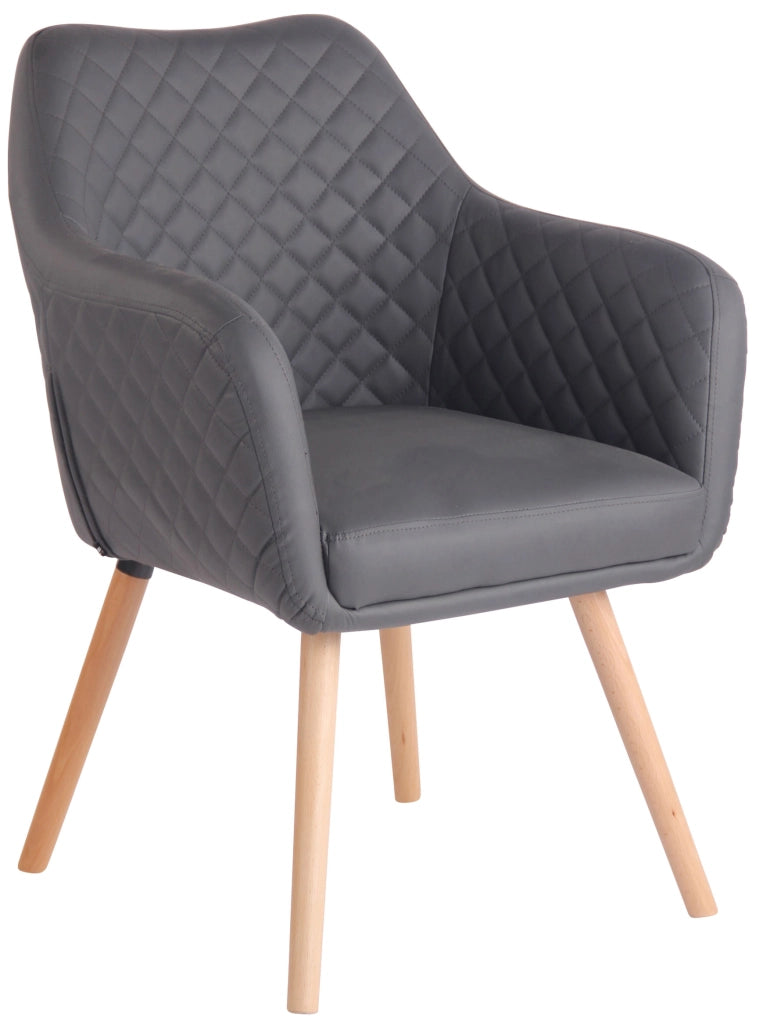 Poltroncina Design Gent In Similpelle natura,grigio